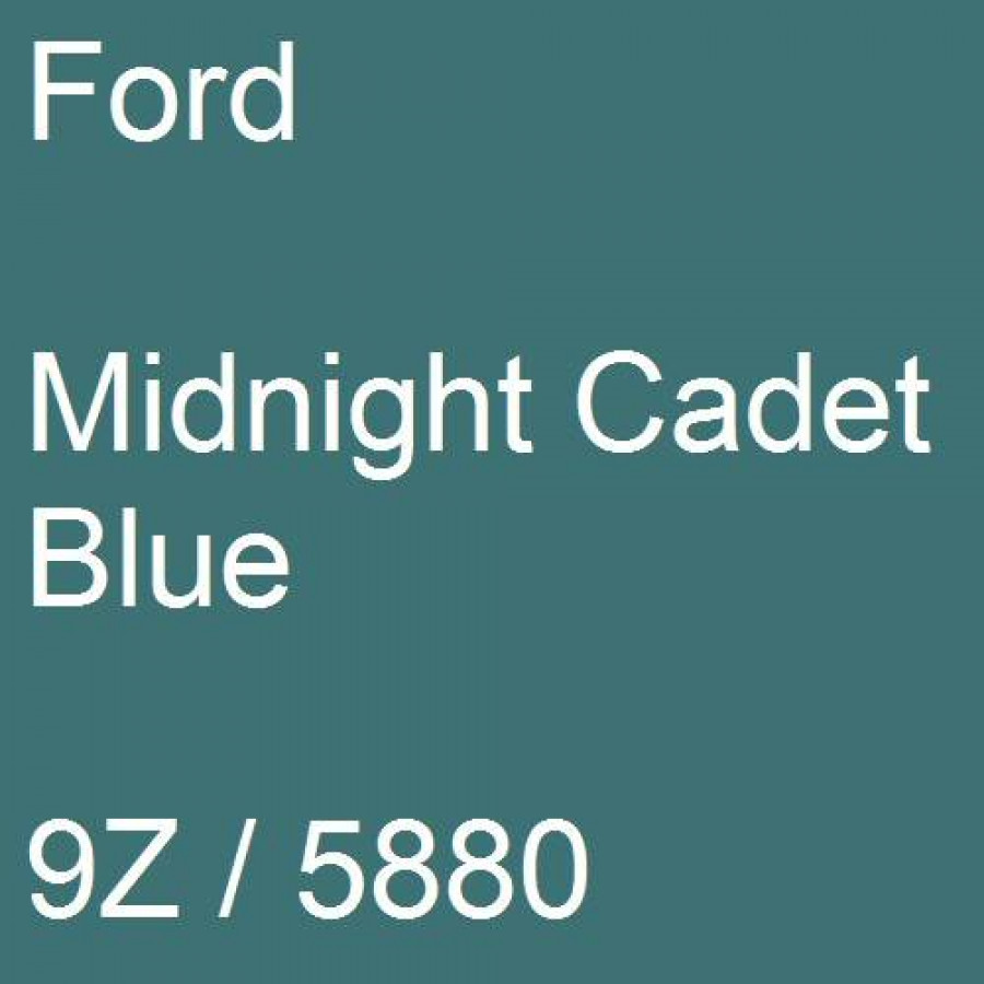 Ford, Midnight Cadet Blue, 9Z / 5880.